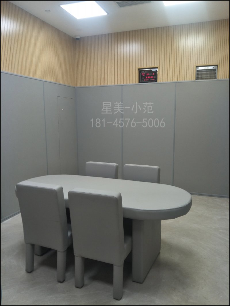 審訊室防撞墻面軟包案例圖 審訊室防撞墻面軟包案例圖